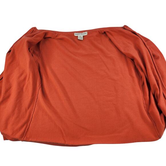 Orange Sweater Cardigan Womens XL Knit Button Up Long Sleeve Comfy All Seasons - Picture 6 of 14